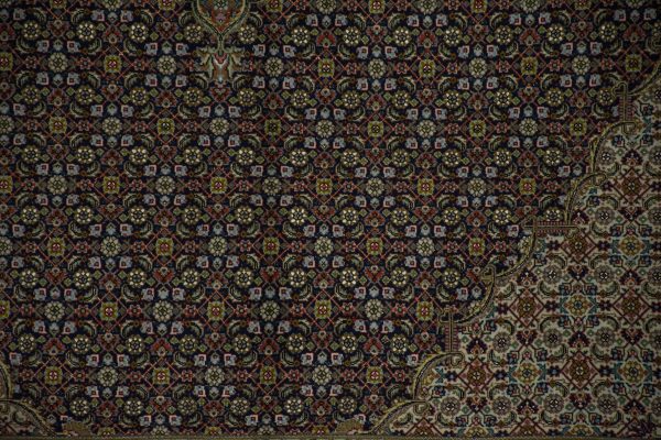 Persian Tabriz 60Raj Mahi Hand Knotted Rug Excellent Quality NZ Wool & Pure silk Weg Dye Iran(403×300)