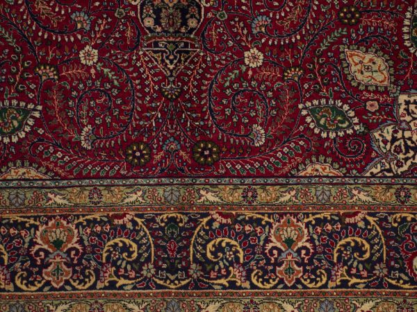 Tabriz Double Hand Knotted Rug Lamb Wool 40 Raj Weg Dye Iran11(391×290)