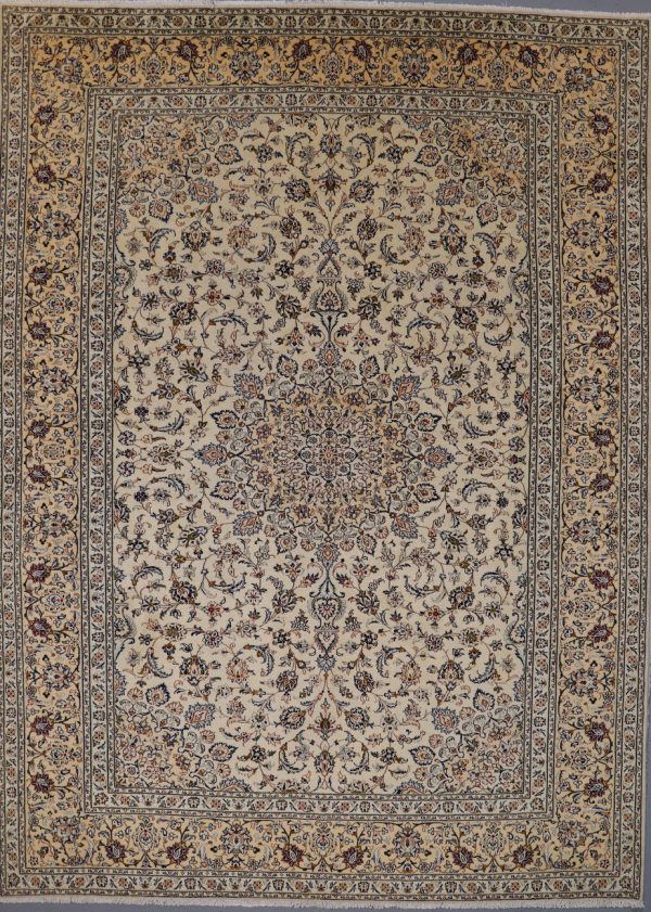 Traditional Persian Rug Kashan Soft Wool German Dye Iran (403x293)cm