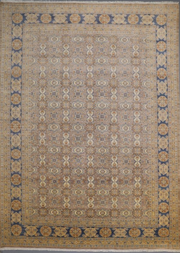 Ziegler Oriental Rug, Traditional Gazney Wool Afghan (416×309)cm