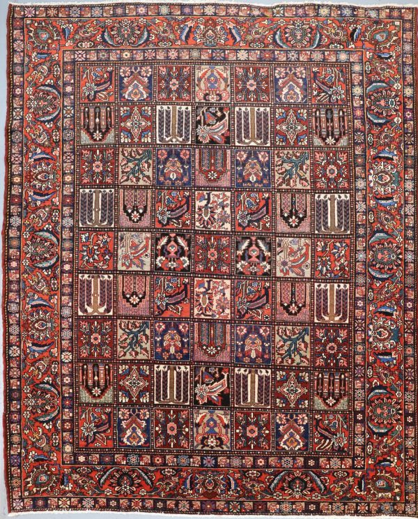 Persian Bakhtiar Paradise Design Rug Double Hand Knotted Iran (375×305)cm