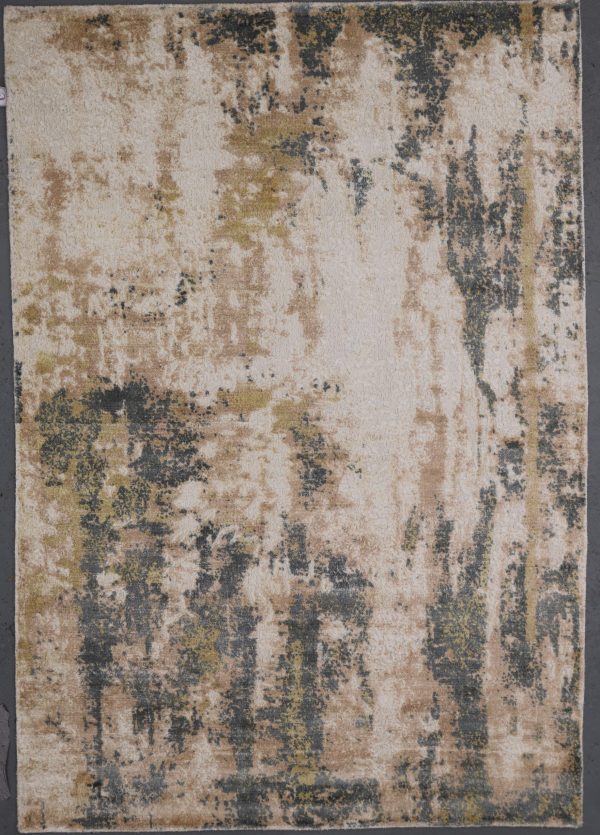 Abstract Rug Industrial Rust 296×200
