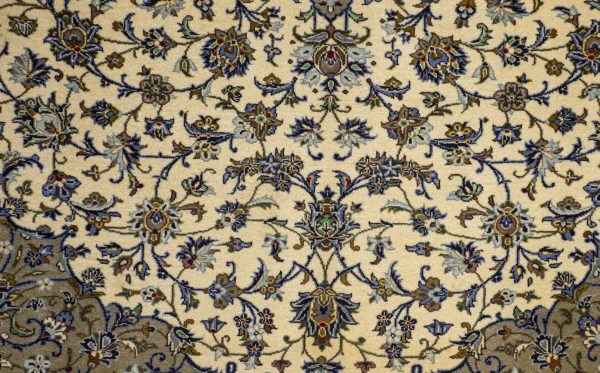 Persian Kashan Hand Knotted Neck lamb Wool Weg Dye Iran (361×260)cm
