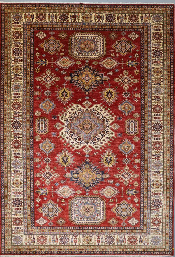 Lamb Wool Super kazak High End Quality Oriental Rug Weg Dye Afghan (436×303)cm