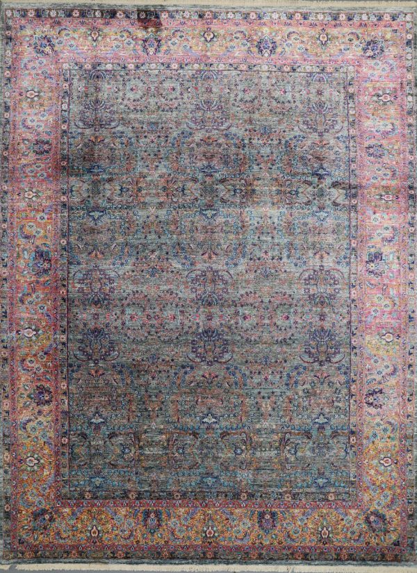 Saree Silk weg Dye India Sold(Rug 396 x 296)cm