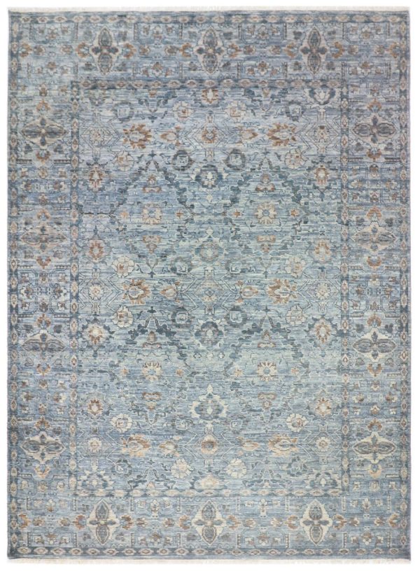 Genteel Floral Designer Rug German Dye Soft Wool India (364 x 273) cm