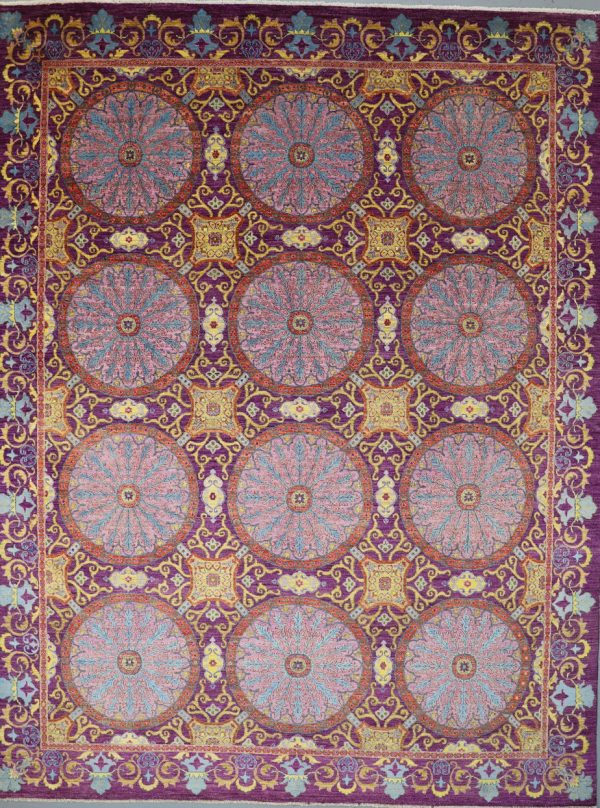 Regal Tajik Hand Knotted Oriental Rug NZ Wool Afghan (380 x 277)cm