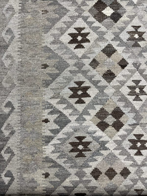 Killim choobi Runner Natural Wool Afghan (388×89)cm