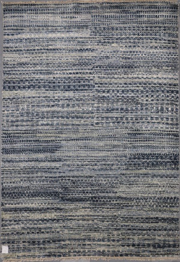 Modern Area Rug, Wool Silk 240×168