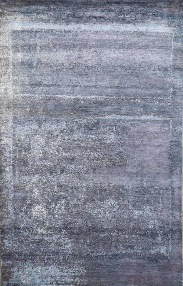 Hand Knotted Rug like StoneDesign NZ Wool & Bamboo Silk India (300×201)cm