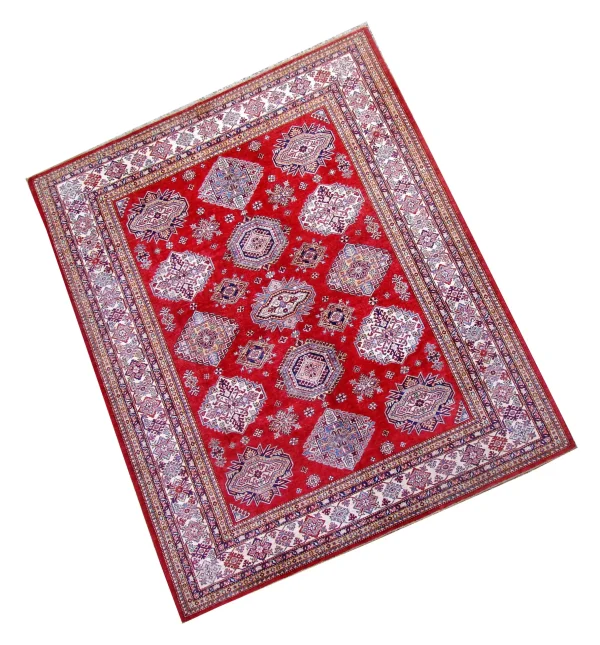 Chilli Red Super Fine SAhirvan Rug ,Double Hand Knotted, Gazney Handspan Wool, Weg Dye, Afghan (309 x 249)cm