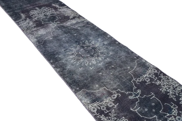 Vintage Over-dyed Runner: 407 x 87
